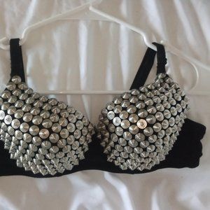 Studded Bra Top